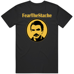 Fear The Stache Tom Selleck Magnum Cool Classic Television T Shirt