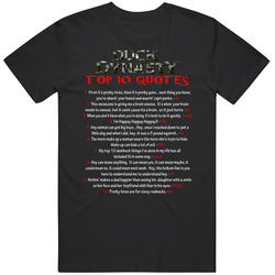 Duck Dynasty Tv Show Top 10 Quotes Classic Television T Shirt