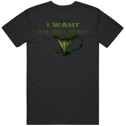 X Files Tv Show I Want To Believe Classic Television T Shirt