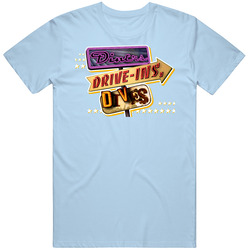 New Diners Drive-ins Dives Food Network Guy Fieri Light Blue Classic Television T Shirt