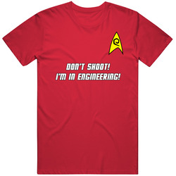 Red Shirt Security Don't Shoot Classic Television T Shirt