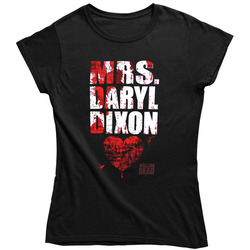 Mrs. Daryl Dixon Wife Walking Dead  Fitted Classic Television Ladies T Shirt