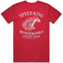 Johnny Lawrence Cobra Kai Inspired Speed King Motorworks Speed Shop Hollywood Cool Classic Television T Shirt
