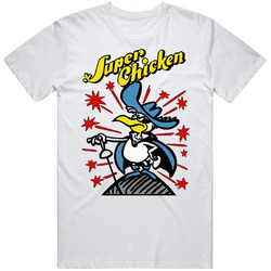 Super Chicken Retro Cartoon Hero Classic Television T Shirt