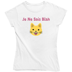Je Ne Sais Blah Girls Hbo Tv Show Cat Classic Television Ladies T Shirt