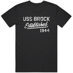 Uss Brock Established 1944 Us Navy Grunge Unisex Cotton Tee Classic T Shirt