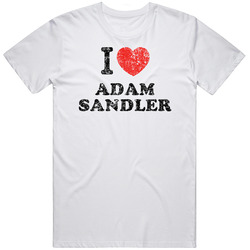 Adam Sandler I Love Heart Comedian Comedy Worn Look Cool Fan Unisex Cotton Tee Classic T Shirt