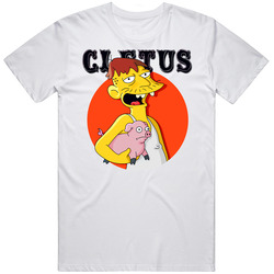 Cletus t-shirt and pig The Simpsons tee  Unisex Cotton Tee Classic T Shirt