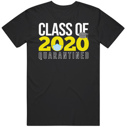 Class Of 2020 Quarantined Social Distancing Pandemic Graduates Student Gift Unisex Cotton Tee Classic T Shirt
