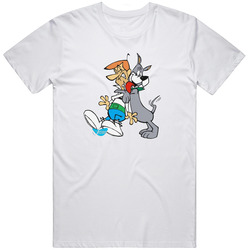 The Jetsons George And Astro Retro Cartoon Unisex Cotton Tee Classic T Shirt