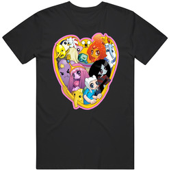 Adventure Time - Group Hug Black Unisex Cotton Tee Classic T Shirt