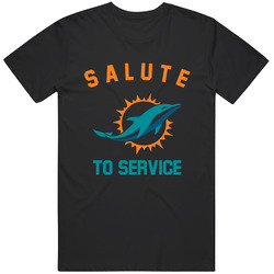 Miami Dolphins Salute Unisex Cotton Tee Classic T Shirt