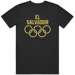 Team El Salvador Olympic Games Rings Logo Country Support Unisex Cotton Tee Classic T Shirt