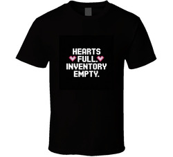 Hearts-full-inventory-empty-minecraft-st T Shirt