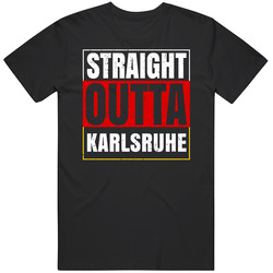 Straight Outta Karlsruhe German City Germany Grunge Parody Unisex Cotton Tee Classic T Shirt