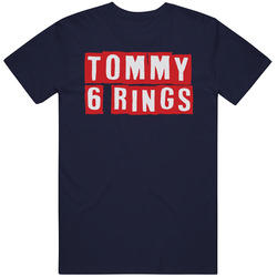 Tom Brady Tommy 6 Rings New England Football Unisex Cotton Tee Classic T Shirt