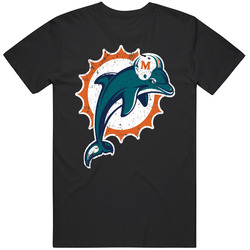 Miami Dolphins Distressed Unisex Cotton Tee Classic T Shirt