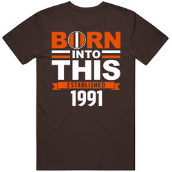 Born Into This - Brown Tee - 1991 Unisex Cotton Tee Classic T Shirt