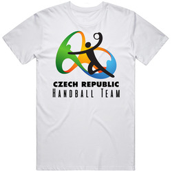 Czech Republic Handball Team Rio 2016 Olympic Event Logo Unisex Cotton Tee Classic T Shirt