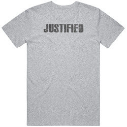 Justified Tv Show Popular Distressed Look Unisex Cotton Tee Classic T Shirt