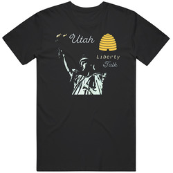 Utah Liberty Talk Black Unisex Cotton Tee Classic T Shirt