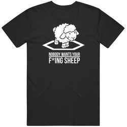 Nobody Wants Your Fucking Man's  Black Unisex Cotton Tee Classic T Shirt