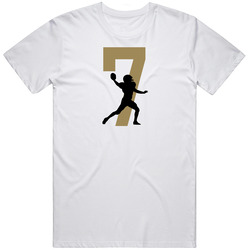 Taysom Hill # 7 Silhouette Player New Orleans Football Sports Fan Unisex Cotton Tee Classic T Shirt