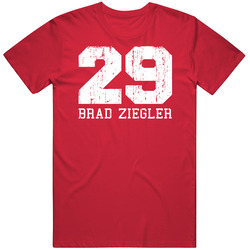 Brad Ziegler #29 Cincinnati Baseball Worn Look Sports Unisex Cotton Tee Classic T Shirt