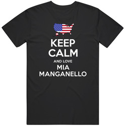 Keep Calm And Love Mia Manganello Long Track Speedskating Usa 2018 Winter Olympic Team Unisex Cotton Tee Classic T Shirt