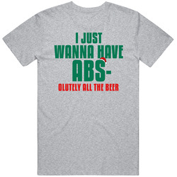 I Want Absolutely All The Beer Funny Christmas Workout Gym Unisex Cotton Tee Classic T Shirt