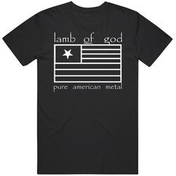 Lamb Of God Pure American Metal Album Logo Unisex Cotton Tee Classic T Shirt