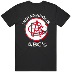 Indianapolous Abcs Negro Baseball Team Retro Unisex Cotton Tee Classic T Shirt