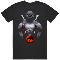 Panthro Black Unisex Cotton Tee Classic T Shirt