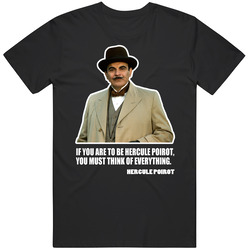 Hercule Poirot Detective Quote Unisex Cotton Tee Classic T Shirt