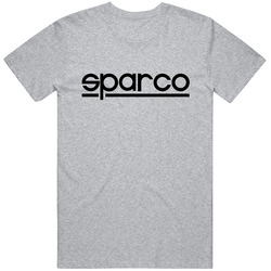 Sparco Gray Unisex Cotton Tee Classic T Shirt