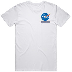 Nasa Never A Straight Answer Small Emblem Unisex Cotton Tee Classic T Shirt