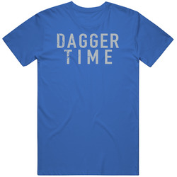 Dagger Time Detroit Football Fan Distressed Unisex Cotton Tee Classic T Shirt