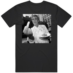 Vintage Anthony Bourdain Middle Finger Nyc 90's Unisex Cotton Tee Classic T Shirt