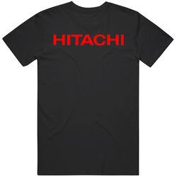 Hitachi Red Logo Unisex Cotton Tee Classic T Shirt
