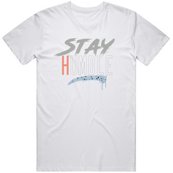 Stay Humble Match Air Jordan 5 Retro Crimson Bliss White Unisex Cotton Tee Classic T Shirt