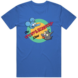 Retro The Itchy And Scratchy Show Unisex Cotton Tee Classic T Shirt