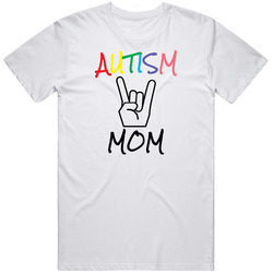 Autism Mom's Rock Unisex Cotton Tee Classic T Shirt