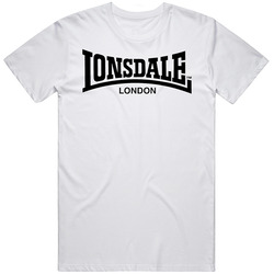 Lonsdale Classic Logo Lion White T-shirt Oxblood White Red Regular Fit 1 T Shirt