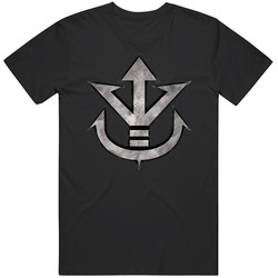 Vegeta Symbol Logo Dragon Ball Black T Shirt