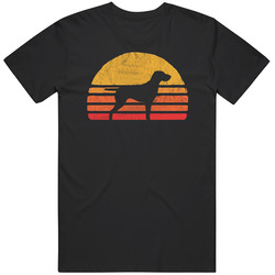 Retro Sun German Shorthaired Pointer Silhouette T-shirt Vintage Tee Shirt For Dog Lovers T Shirt