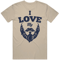 I Love My Beard Funny Hipster Facial Hair Moustache Beard Unisex Cotton Tee Classic T Shirt