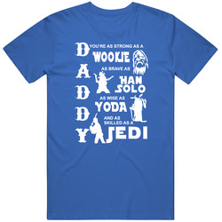 Fathers Day Star Wars Themed Blue T Shirt