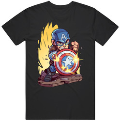 Captain America Unisex Cotton Tee Classic T Shirt