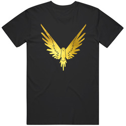 Maverick Gold Bird Logo Logan Paul Hoodie Black Us 100% Cotton T Shirt