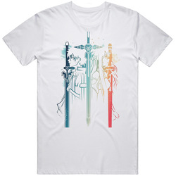 Sword Art Online Kirito And Asuna Dark Repulser Sword Magic Graphic Unisex Cotton Tee Classic T Shirt